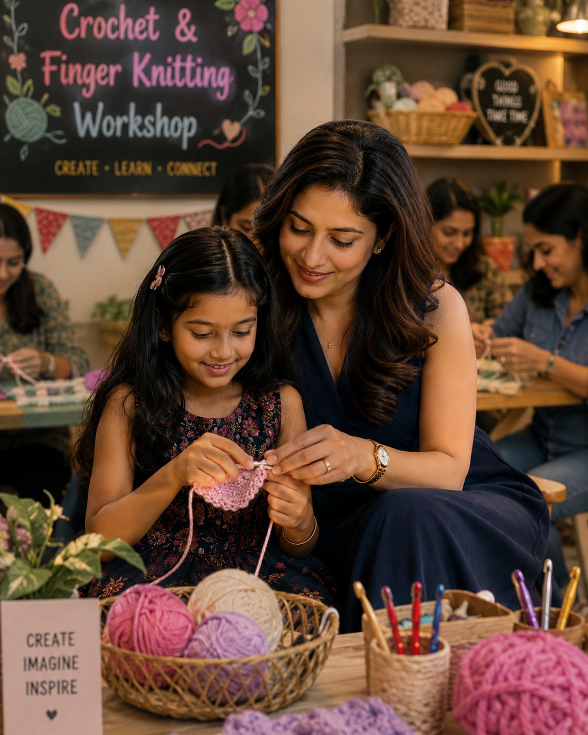 A Creative Crochet & Finger Knitting Workshop Comes to Chembur