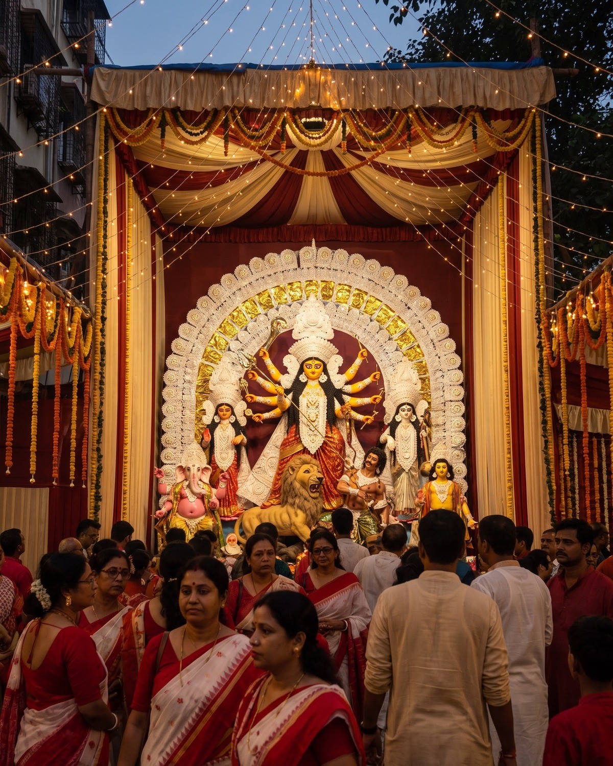 Chembur Durga Puja brings Seven Decades of Bengali Tradition to Jawahar Ground